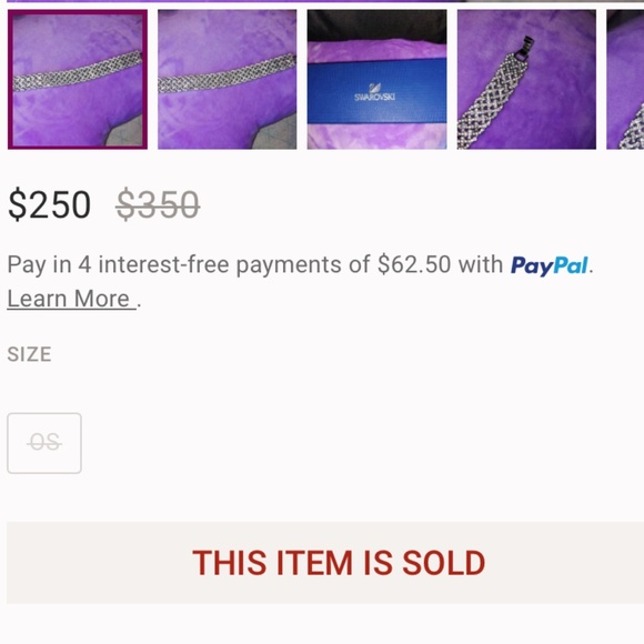 VTG Swarovski Bracelet signed Criss Crossed Weave ~ rhodium plated - Picture 12 of 12